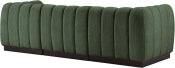 Quinn 101" Chenille Fabric Upholstered 3pc. Modular Sofa