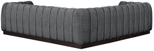 Quinn 101" Chenille Fabric Upholstered 5pc. Modular Sectional