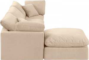 Indulge 105" Velvet Upholstered 4pc. Modular Sectional