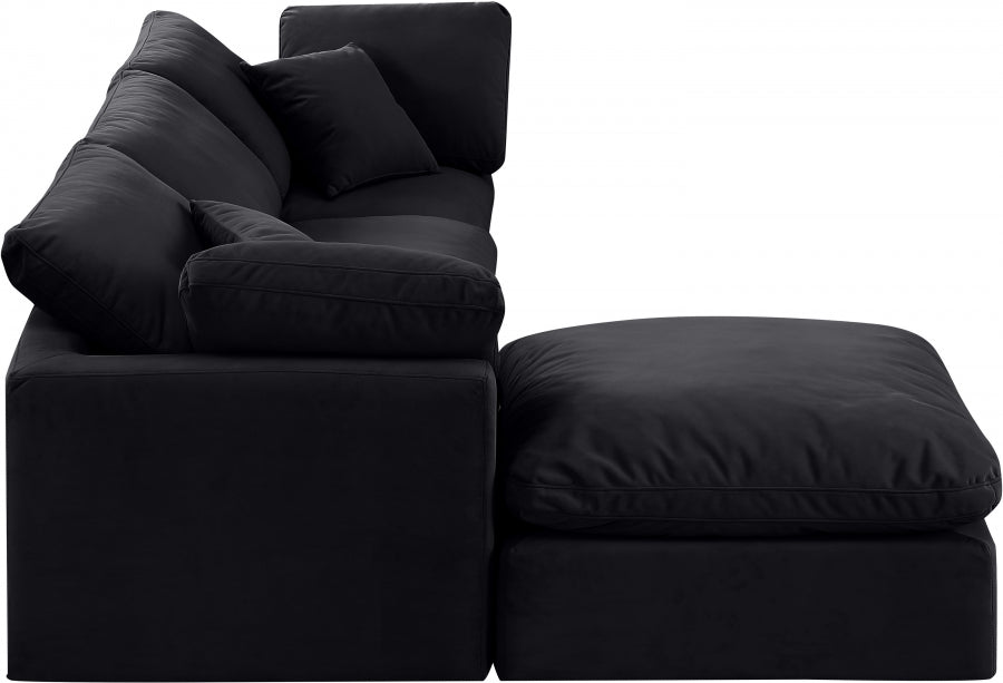 Indulge 105" Velvet Upholstered 4pc. Modular Sectional