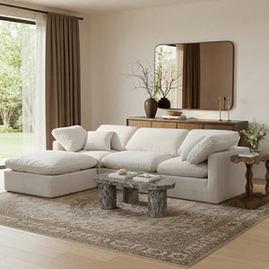 Indulge 105" Velvet Upholstered 4pc. Modular Sectional