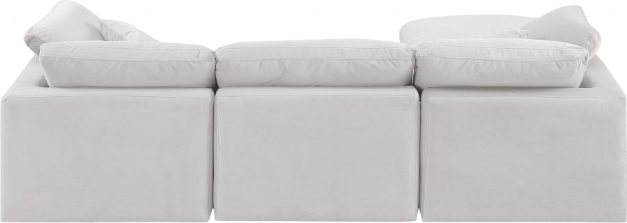 Indulge 105" Velvet Upholstered 4pc. Modular Sectional