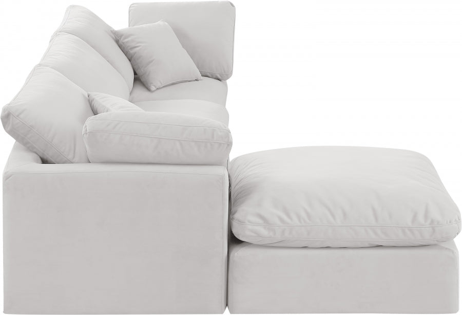 Indulge 105" Velvet Upholstered 4pc. Modular Sectional