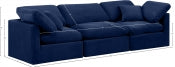 Indulge 105" Velvet Upholstered 3pc. Modular Sofa