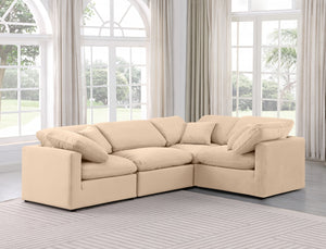 Arrow 4-PC Modular Velvet Sectional