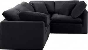 Arrow 4-PC Modular Velvet Sectional