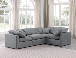 Arrow 4-PC Modular Velvet Sectional