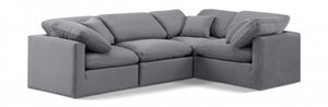 Arrow 4-PC Modular Velvet Sectional