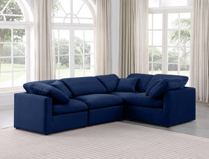 Arrow 4-PC Modular Velvet Sectional