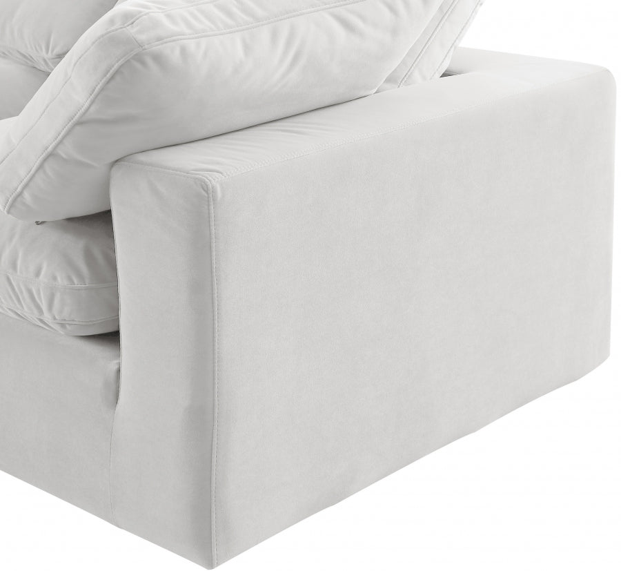 Comfy 119" Velvet Upholstered 4pc. Modular Sectional