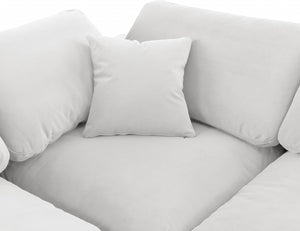 Comfy 119" Velvet Upholstered 4pc. Modular Sectional