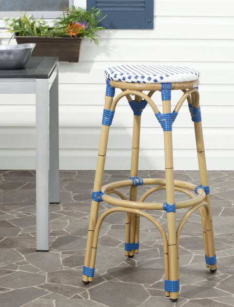 Baja Woven Rope Barstool