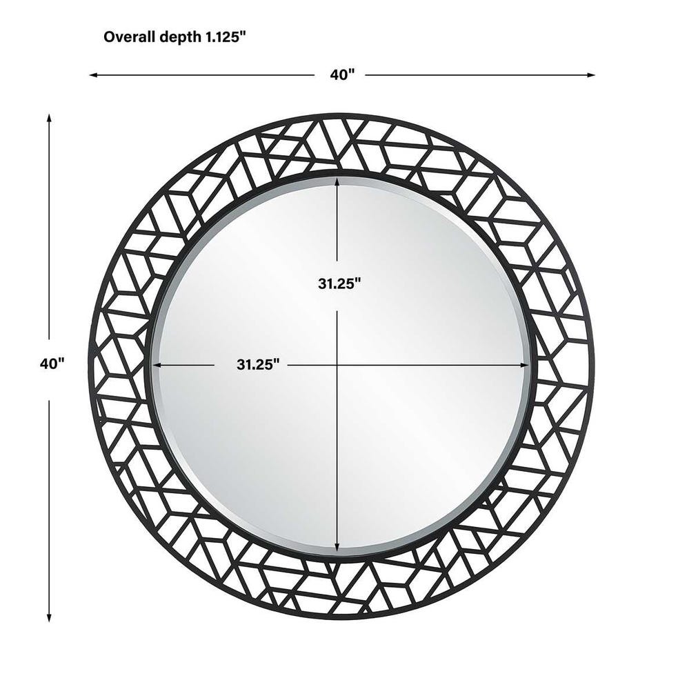 Mosaic Round Mirror