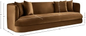 Alder 93.5" Velvet Upholstered Sofa