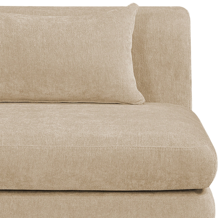 Stellar 114" Chenille Fabric Upholstered 5Pc. Modular Sectional Beige