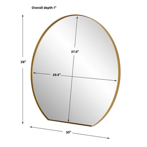 Cabell Small Mirror Brass