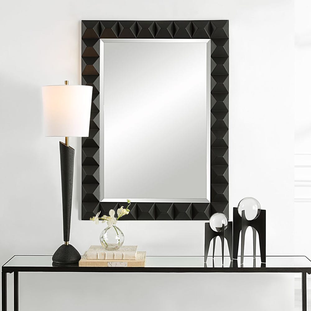 Studded Mirror Black