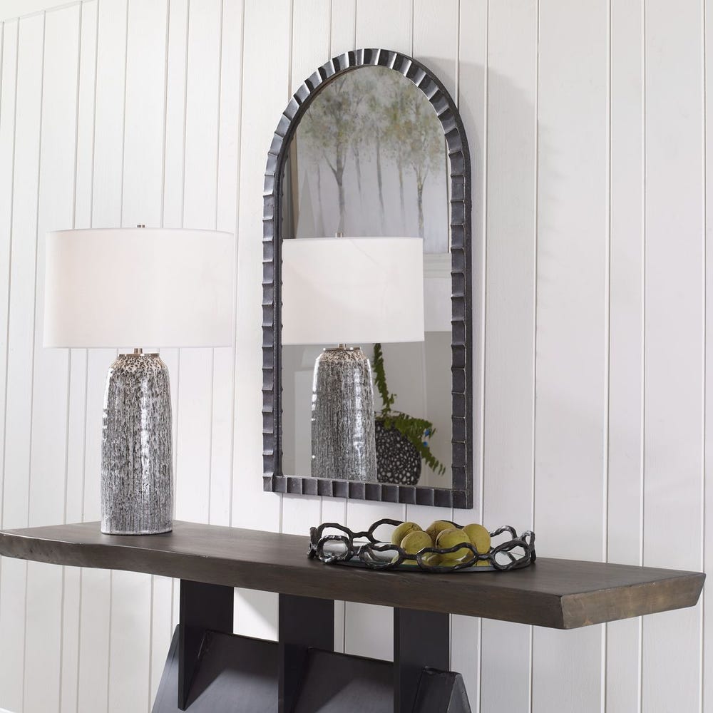 Dandridge Arch Mirror Black