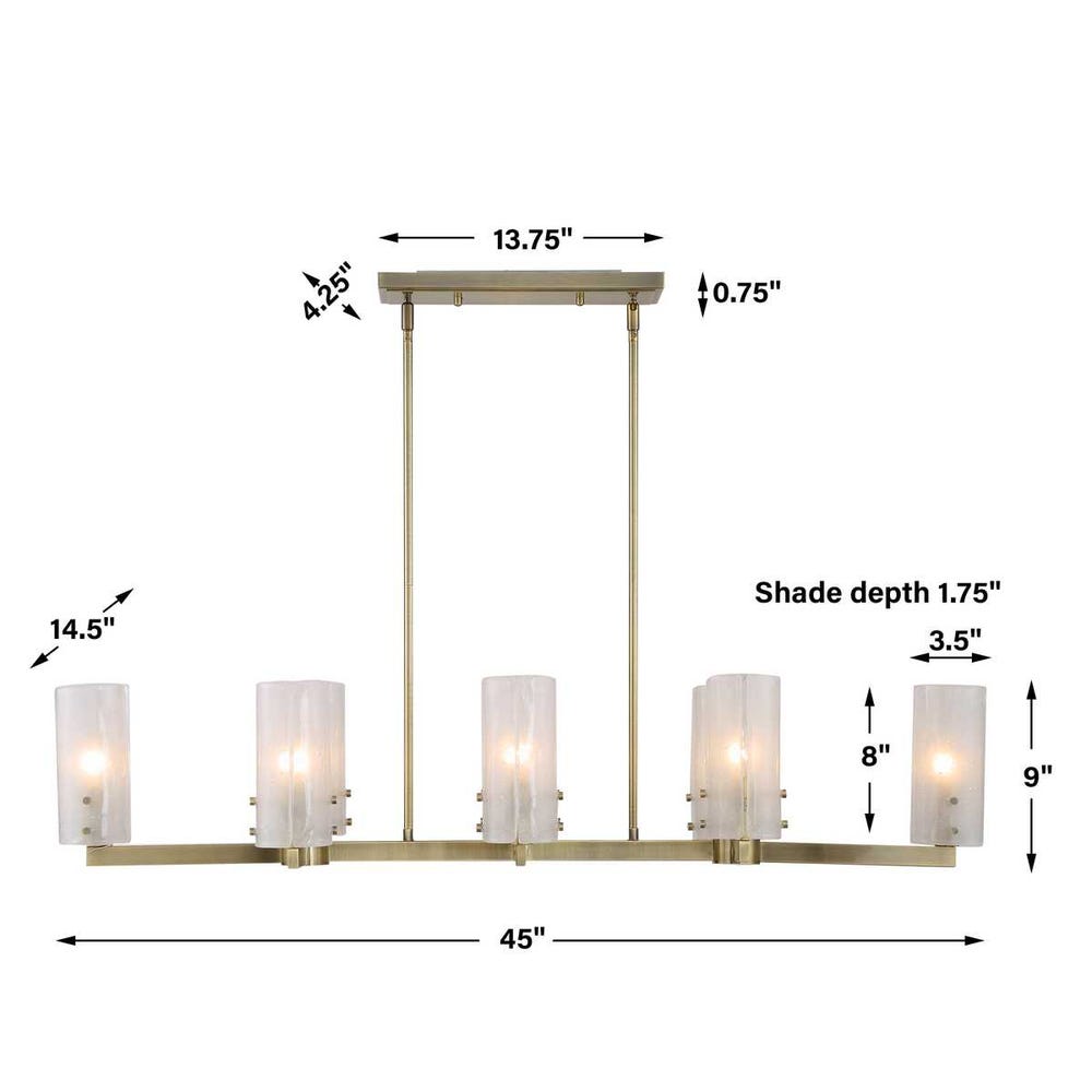 Mistie 8 Lt Linear Chandelier