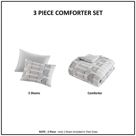 Lyla 3-Piece Twin Comforter Set