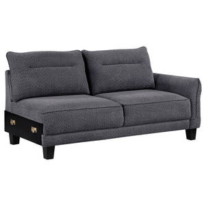 Clint 2-PC Gray Sectional