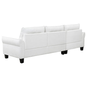 Clint 2-PC White Sectional