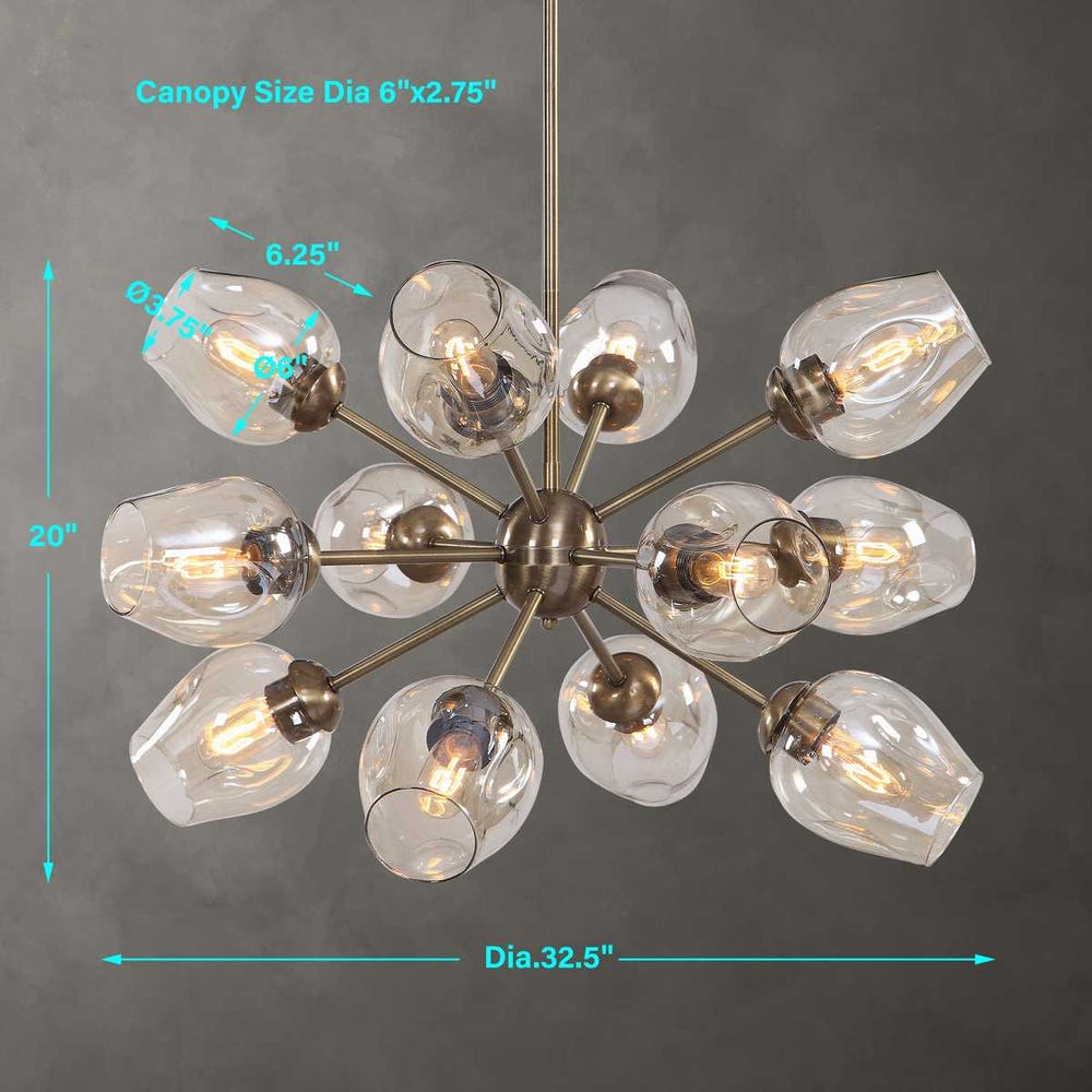 Chet 12 Lt Chandelier