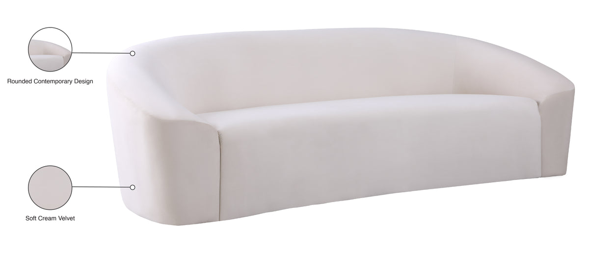 Riley 91" Velvet Upholstered Sofa