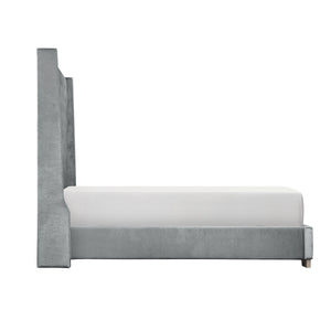 Gloria Tufted Bed Gray
