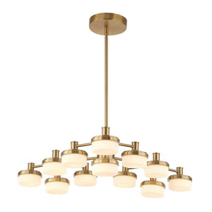 Wedge 12 Lt LED Chandelier