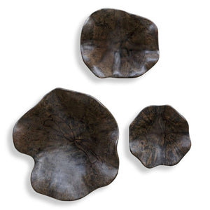 Teo Wood Wall Decor Mocha S/3