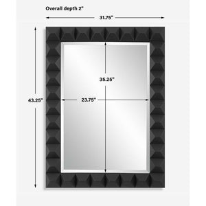 Studded Mirror Black