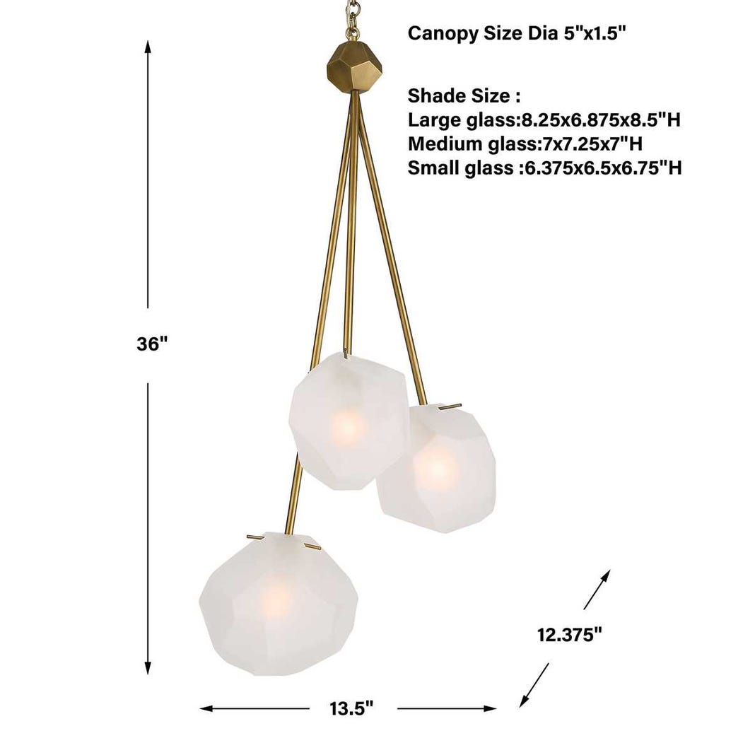 Geodesic 3 Lt Pendant