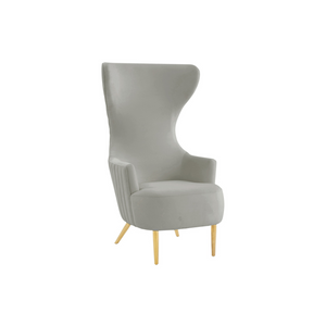 Julia Velvet Wingback Accent Chair