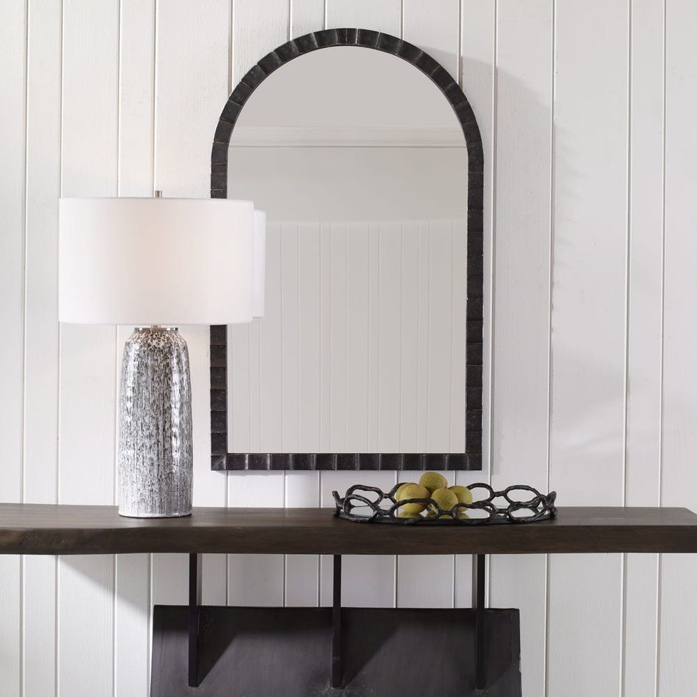Dandridge Arch Mirror Black