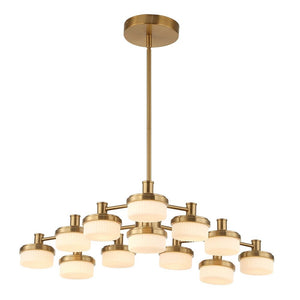 Wedge 12 Lt LED Chandelier