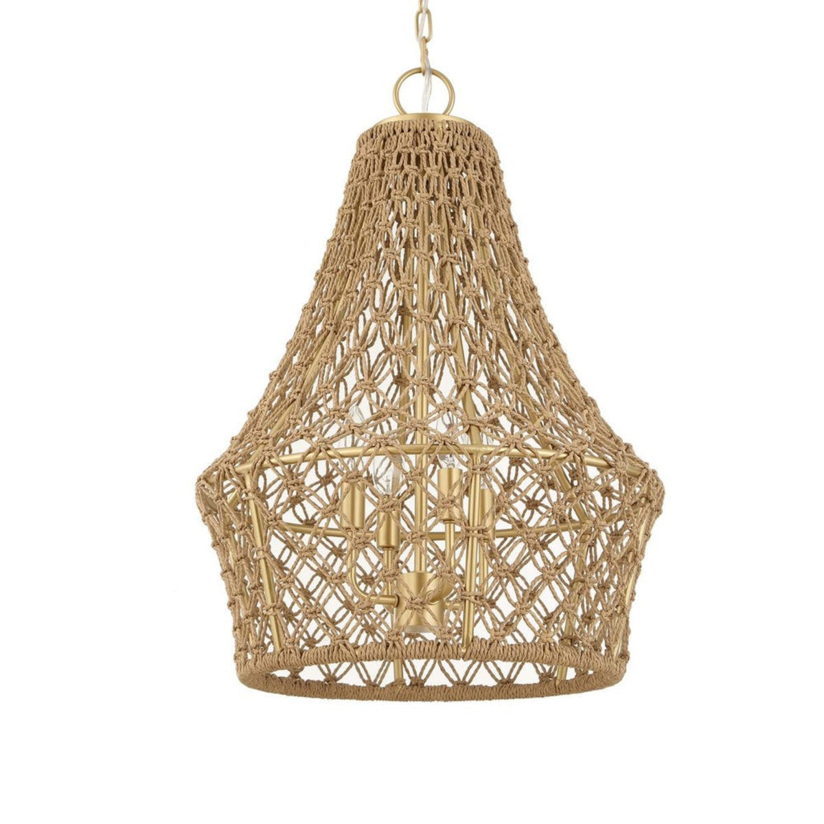 Macrame 4 Lt Pendant