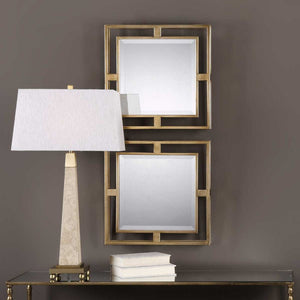 Allick Square Mirrors S/2