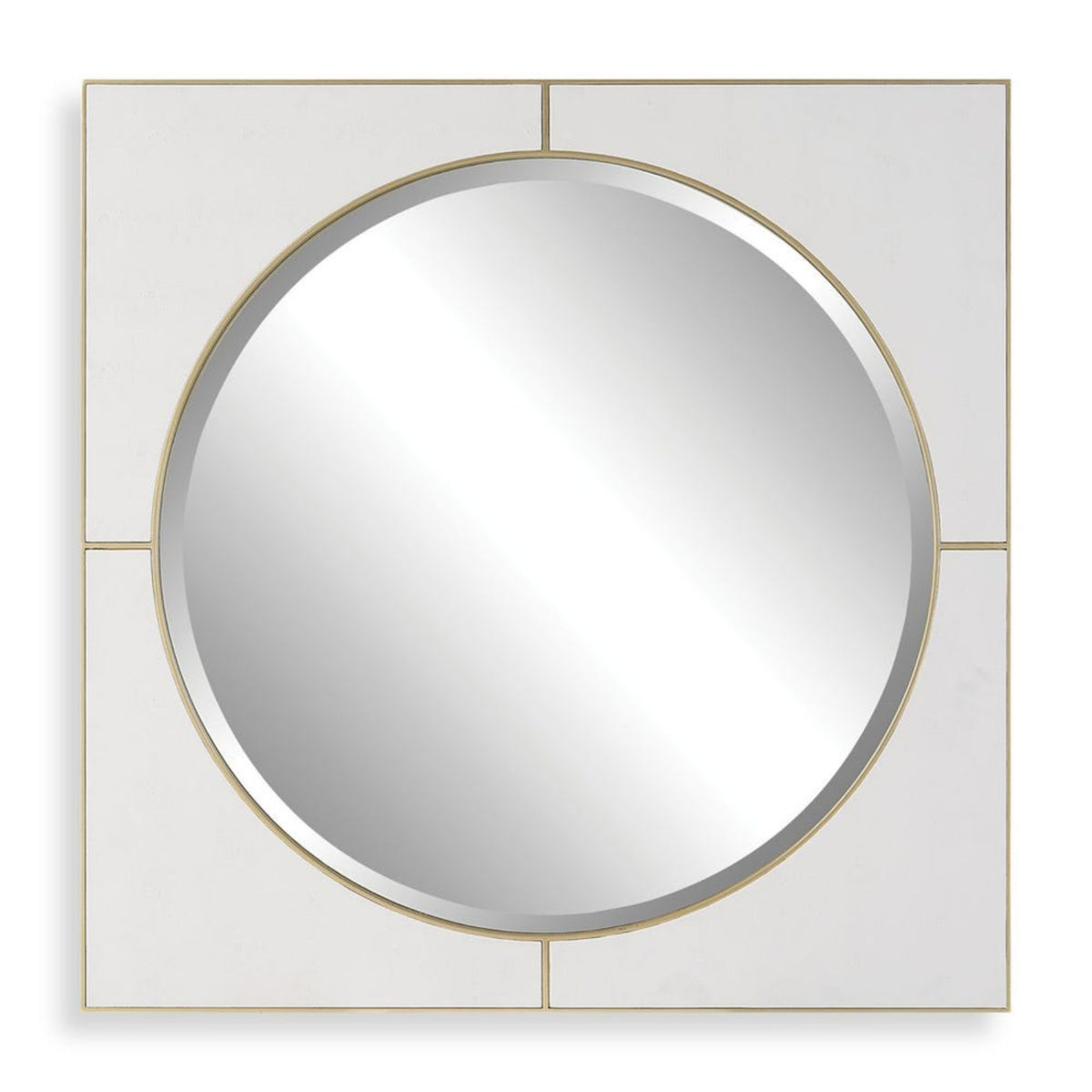 Cyprus Square Mirror White