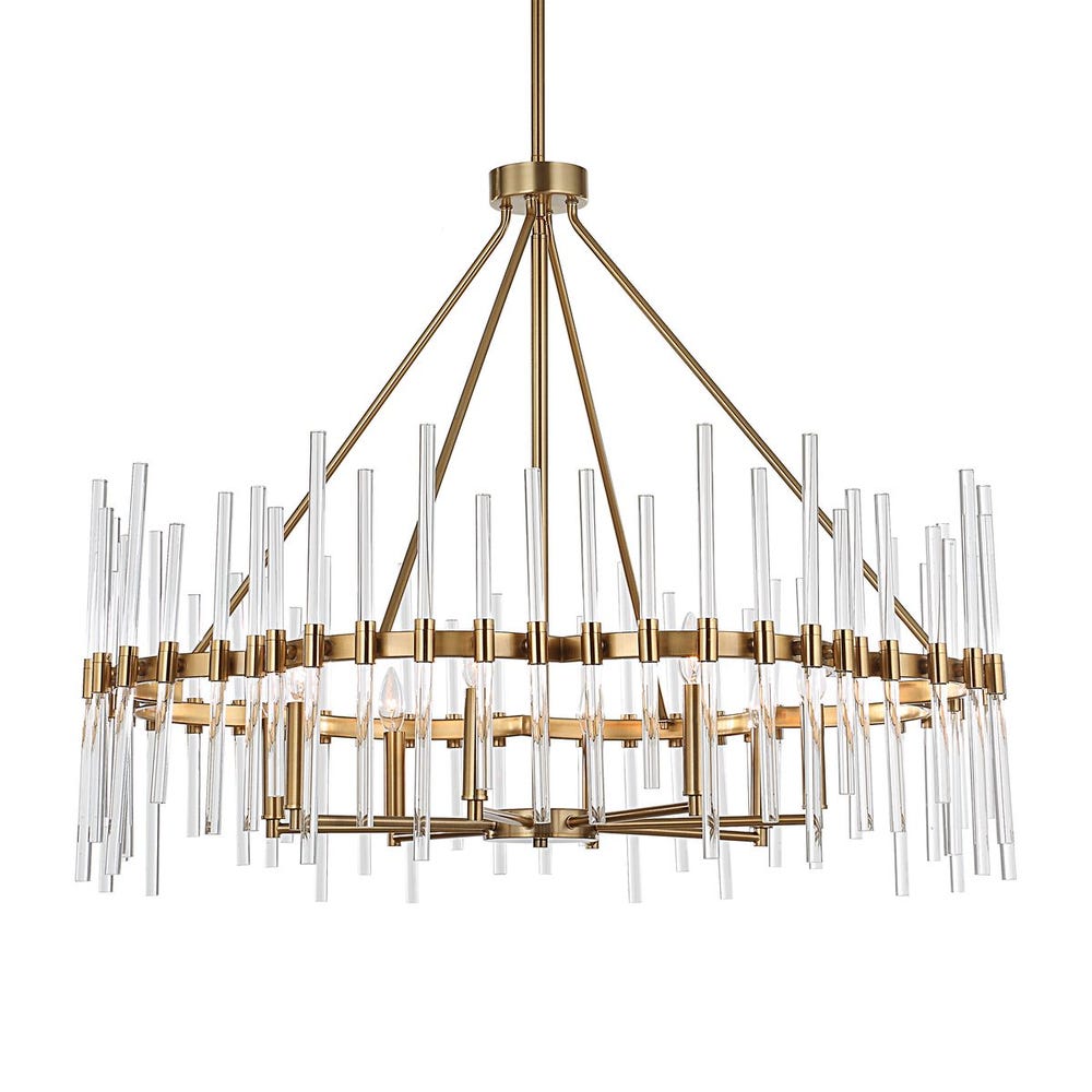 Uttermost Crystal Stick 8 Lt Chandelier