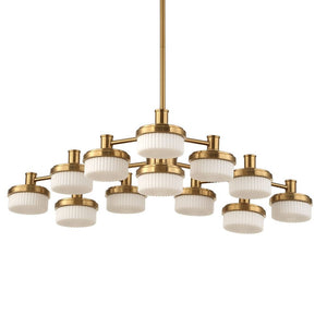 Wedge 12 Lt LED Chandelier