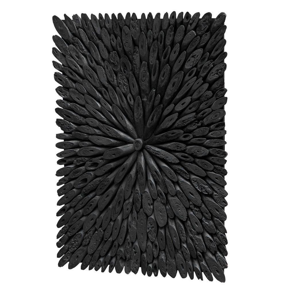 Bahama Wood Wall Decor Black