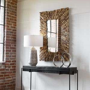Teak Branch Mirror Natural