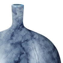 14" Midnight Marble Vase