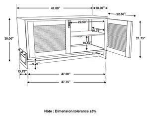 Ormando 2-Door Accent Cabinet