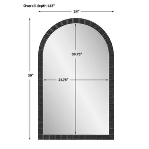 Dandridge Arch Mirror Black