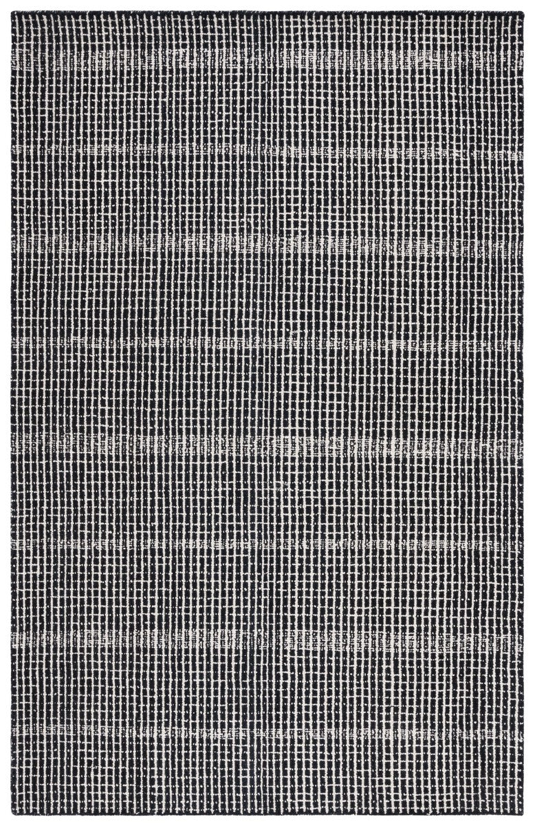 Dazed Black and Ivory Area Rug