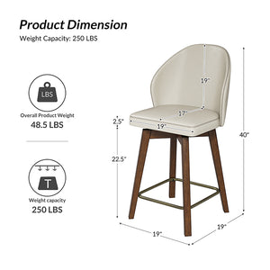 Kelton Leather Counter Stool