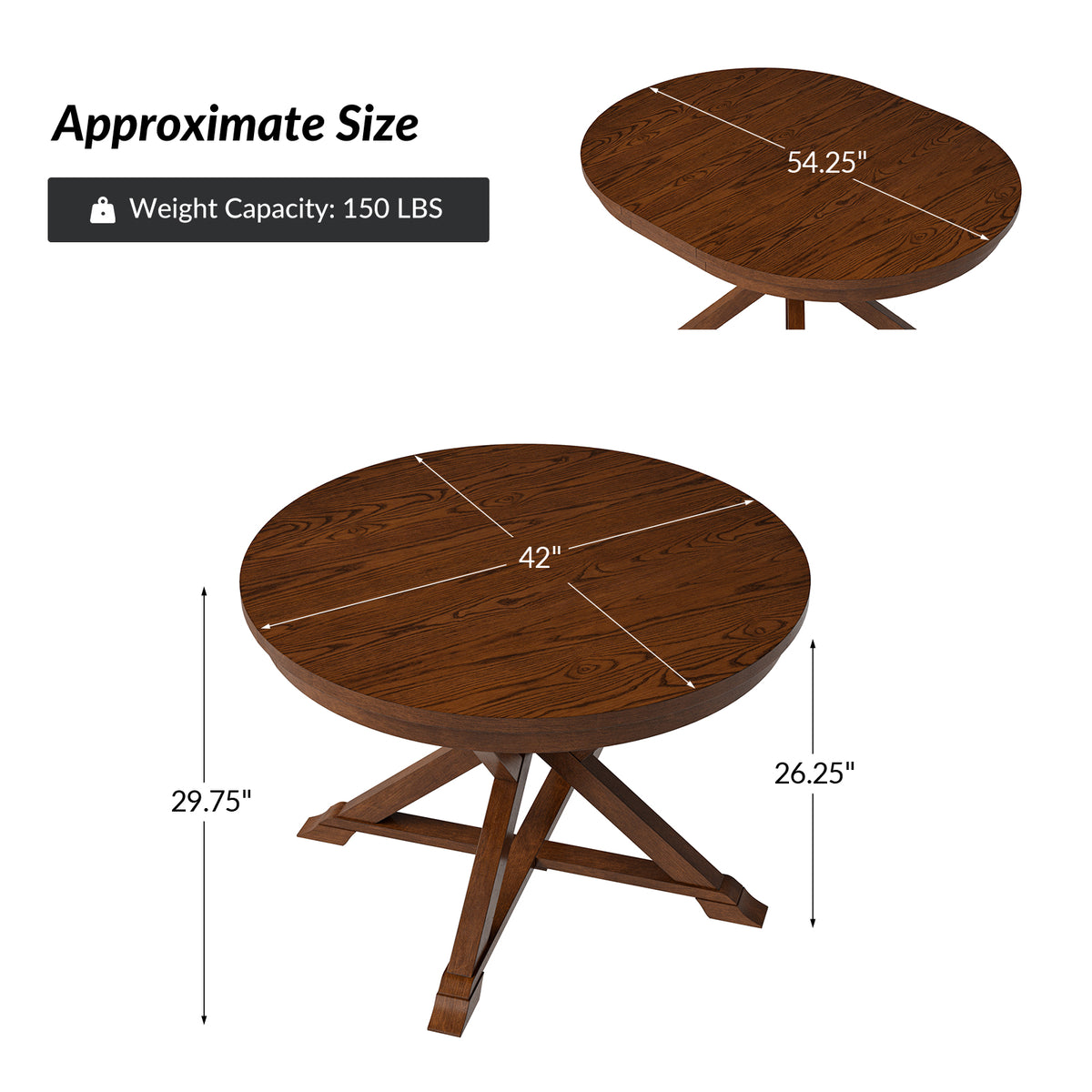 Walsh 42&quot; Extendable Dining Table