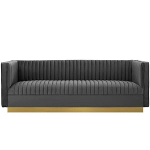 Randall Velvet Sofa